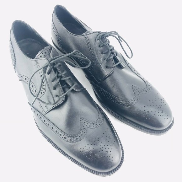 Cole Haan Wingtip Dress Shoes Mens 8.5 Black Lace main image 7